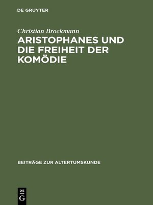 cover image of Aristophanes und die Freiheit der Komödie
